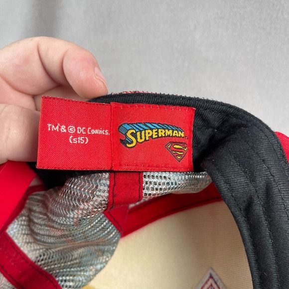 DC Comics Superman Hat Boys Snapback Trucker Cap‎ Mesh Back - Picture 8 of 11